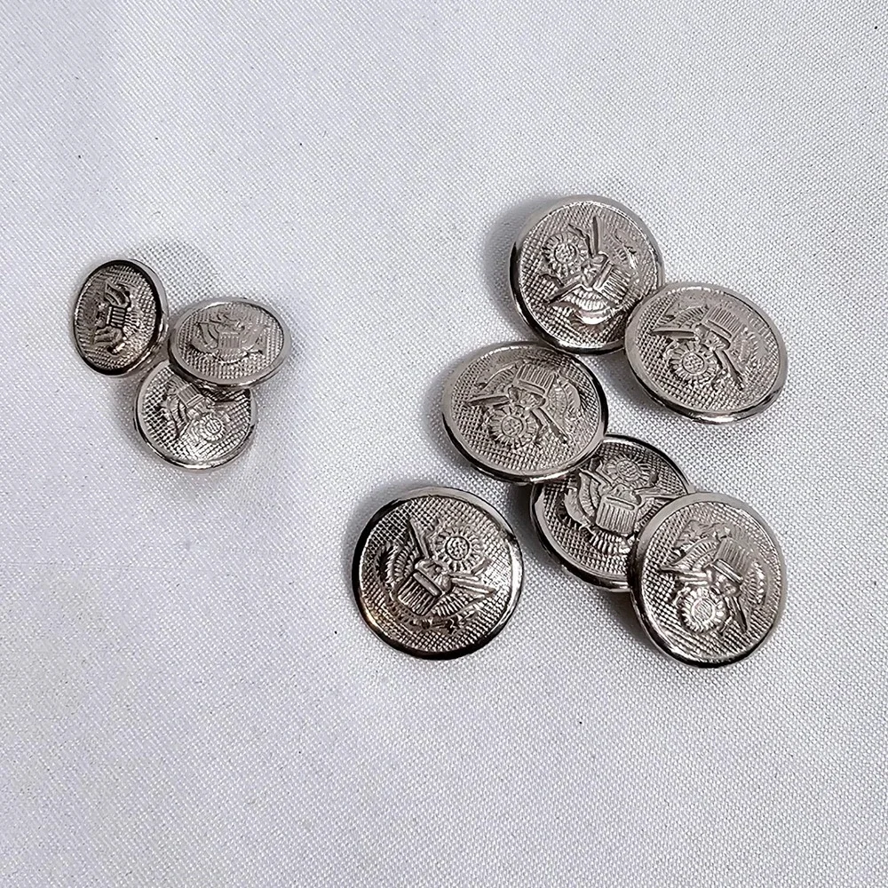 60pc Blazer Button Lot Gold Silver Eagle Lion‎ Crest Replacement Set VTG
